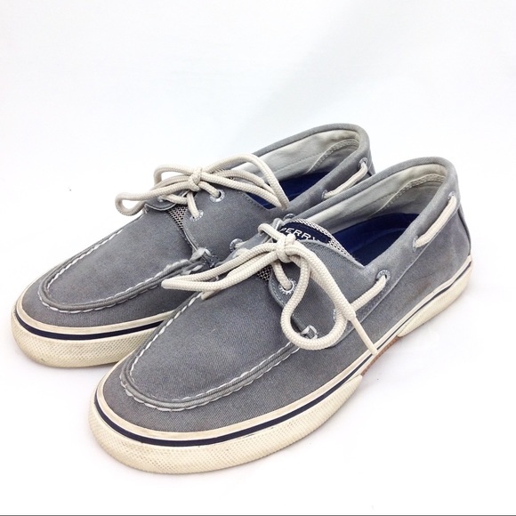 gray sperrys men's